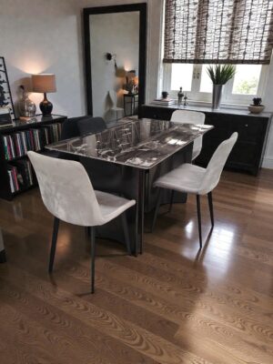 Juego de Comedor Moderno Negro