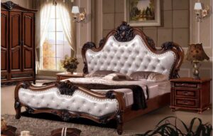 Cama Roble color chocolate