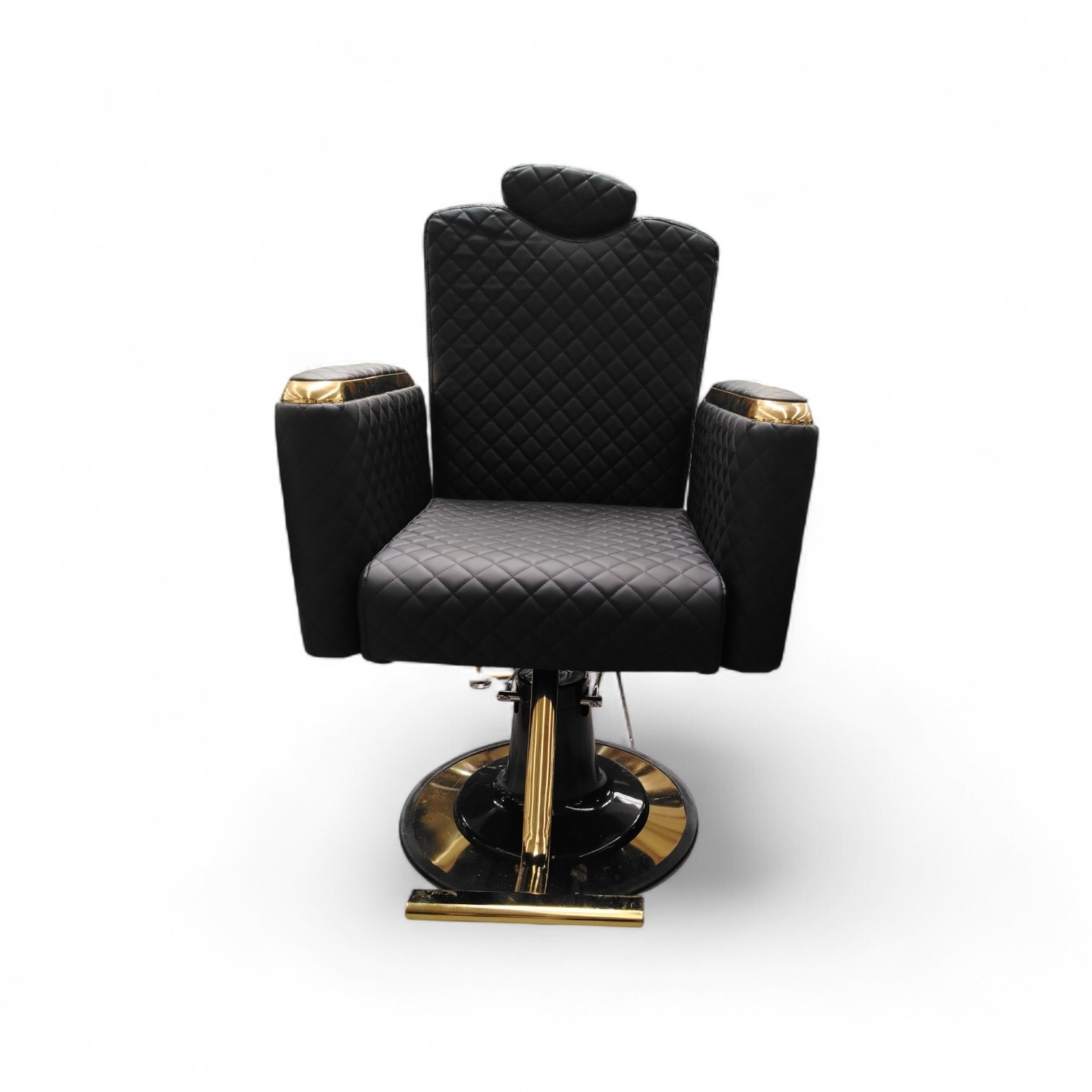 Sillón Reclinable Barber Luxury Black Gold