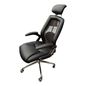 Silla Ejecutiva Ergonómica Negra con Apoyacabeza