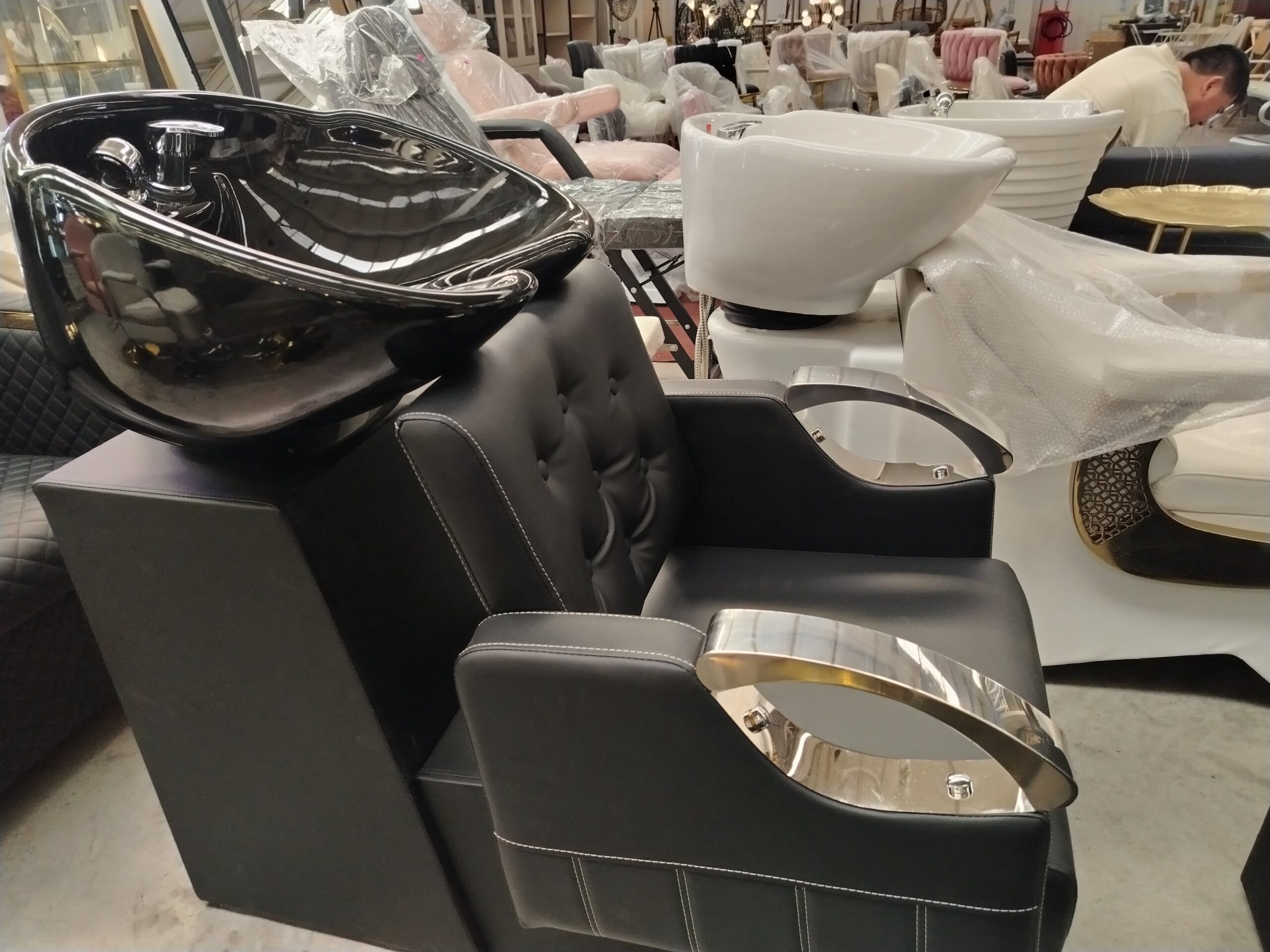 Lavapelos Profesional Black Button Chrome - Imagen 2