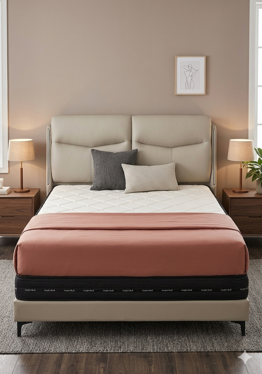 Cama Moderna con Luz LED