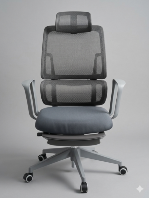 Silla Reclinable Ejecutiva Gris