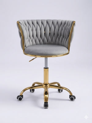 Silla Cromada con Ruedas